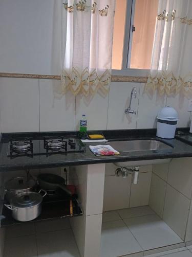 廚房, Residencial Caramujo in 巴拉達拉戈阿海灘