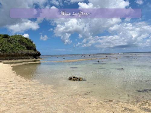 青の洞窟 Blue in Green in Yonehara Beach