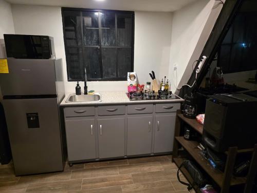 кухня, Cozy A-Frame Beach Cabin Sihu-A Casa in Acachapa