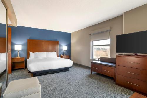 1 queen bed, 1 sofa bed