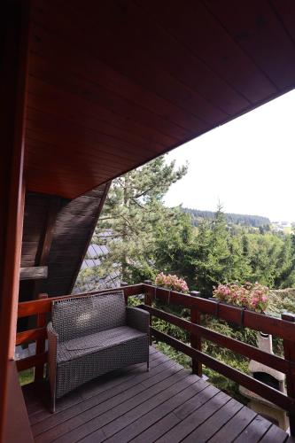 balkon/terras, Chalupa Baronka in Cenkovice