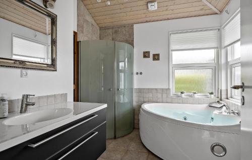 Bathroom, Nice Home In Tarm With Sauna in Hemmet