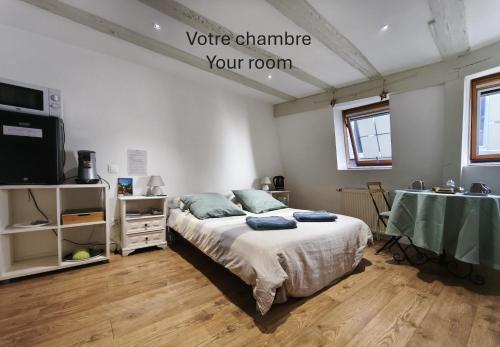 Chambre - Centre historique - Equipée - Salle d'eau et WC privés - Hôtel - Colmar