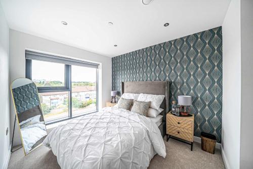 Luxury 2BR Penthouse-1, Private Terrace, City Center, Free Parking, Leeds (Foto 4)
