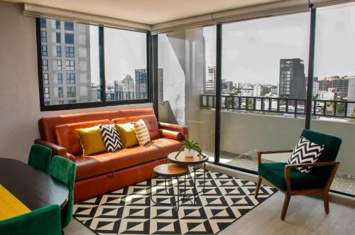 Cozy Apartment in Chapultepec with Gym, Rooftop & Parking