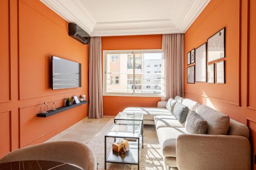 The 23 Princesses by IB Signature - Stylish 2 Bedroom Apt with Wifi, Self check-in - 24 x7 Security - City View - Walk to Cafes! City Centre, Casablanca