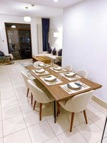 Charming 1BR Retreat with Burj Khalifa View, Dubaj (fotografie 10)