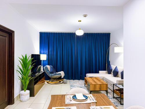 Charming 1BR Retreat with Burj Khalifa View, Dubaj (fotografie 4)