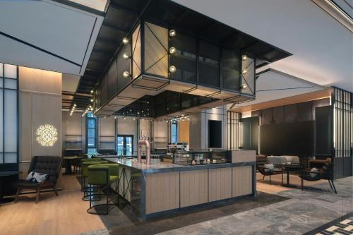 Bar/lounge, Four Points by Sheraton Xi'an Dayan Pagoda in Qujiang Giant Wild Goose Pagoda
