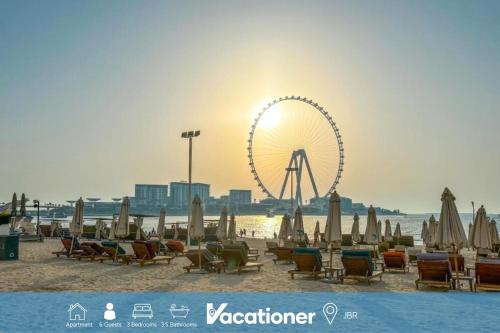 Vacationer Holiday Homes I Royale 3 Bedroom I Steps to JBR Beach I Jumeirah I Free Gym, Pool, Parking & Wi-Fi, Дубай