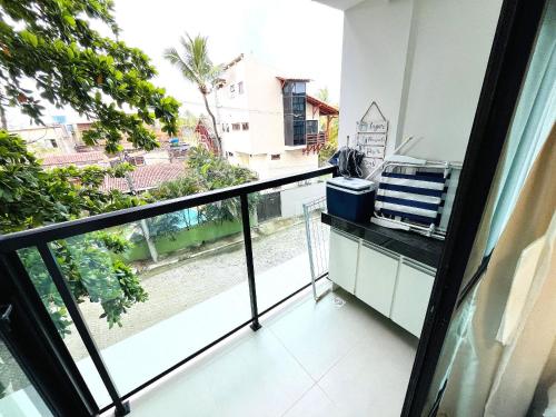 발코니/테라스, Lindo a 50m do mar! Maracaípe - Maraca Beach 1 309 - Porto de Galinhas - By Anfitrião Legal (Lindo a 50m do mar! Maracaipe - Maraca Beach 1 309 - Porto de Galinhas - By Anfitriao Legal) in 마라카이피