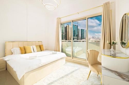 Luxury 1 Bedroom On Marina Walk, Sleeps 5, 1 Min to Metro, Dubaj (zdjęcie 4)
