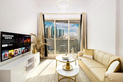 Luxury 1 Bedroom On Marina Walk, Sleeps 5, 1 Min to Metro, Dubaj (zdjęcie 7)
