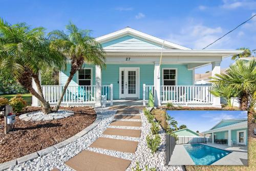 Charming Beachside Home Heated Pool Free Golf Cart