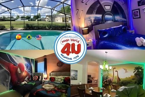 HOUSE 4 Bdr Eco ThematicSaltwater PoolGame Room, Davenport