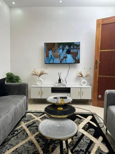 Appartement deux chambres sallon