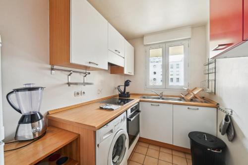 кухня, Appartement de la Coulée - Welkeys (Appartement de la Coulee - Welkeys) in Шатилон