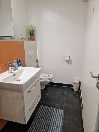 Salle de bain, Ferienwohnung Binnenseeglück (Ferienwohnung Binnenseegluck) in Heiligenhafen