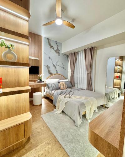 1 Bed Room Pasig near BGC&Ortigas Balcony with CityView Comfortnest Staycation