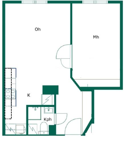 Luxhousing luxurious two rooms city apartment in Ullanlinna