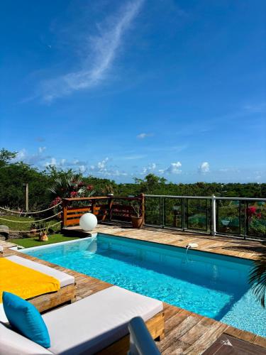 Villa Iséa - Piscine privée & Terrasse Vue Mer – khách sạn tại Gosier