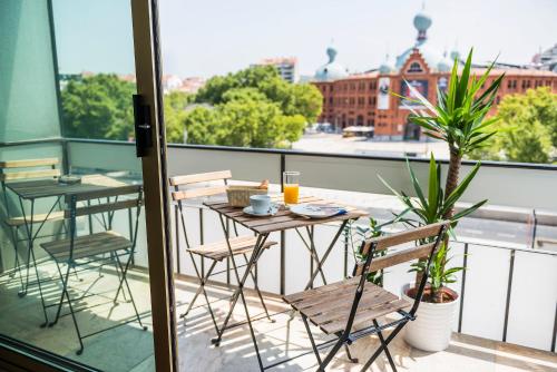 1 doppelbett oder 2 einzelbetten, stadtblick, gemeinschaftsbad, balkon