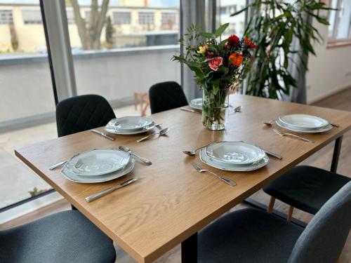 Neu in Dresden Stilvolles Apartment mit Balkon, Küche & Parkplatz, Drážďany (fotografie 5)