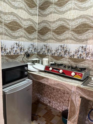 keuken, Residence Alasr in Bamako