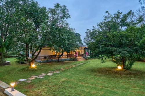 Surrounding environment, SaffronStays Ira - 3BR vegetarian pet-friendly villa with pool, gazebo & terrace glasshouse in Karja in Shedung