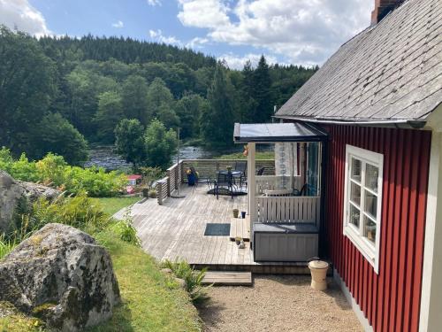 발코니/테라스, Knaggelid Guest Houses in 스뱅스타