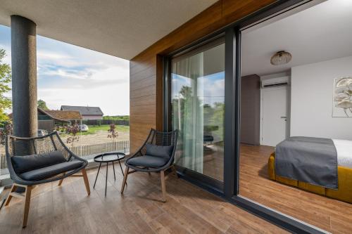 Balkons/terase, Luxury apartments Villa Wood NEW in Graberje Ivanicko