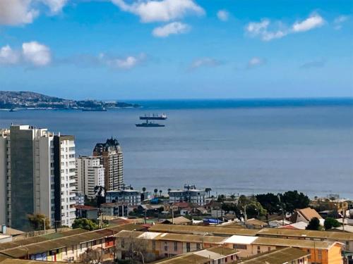 Viña del Mar Depto cercano al Mall Marina playa a 5 minutos en auto vista al mar WiFi estacionamiento