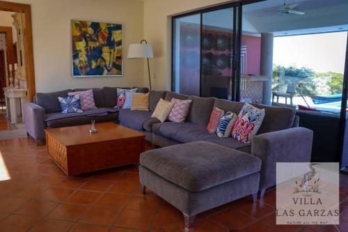 Koplietošanas atpūtas telpa ar TV, Villa Las Garzas in San Juan Cosala