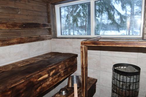 Szauna, Koivurannan Lomamökit Kielo (Koivurannan Lomamokit Kielo) in Mikkeli