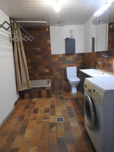 Fürdőszoba, Ferienwohnung Goldmund in Bad Kissingen