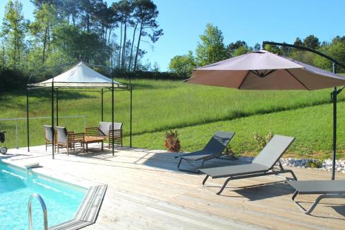 บริการและสิ่งอำนวยความสะดวก, Les Combes avec piscine chauffée au nord Sarlat (Les Combes avec piscine chauffee au nord Sarlat) in มงติญัค
