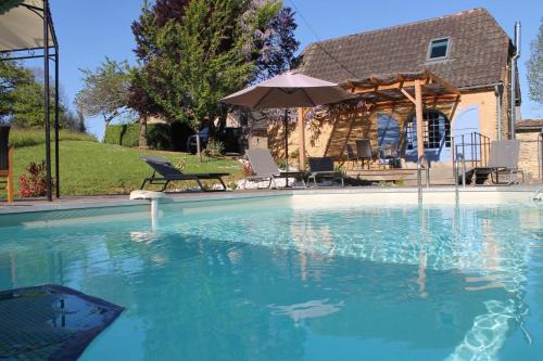 ทัศนียภาพภายนอกโรงแรม, Les Combes avec piscine chauffée au nord Sarlat (Les Combes avec piscine chauffee au nord Sarlat) in มงติญัค