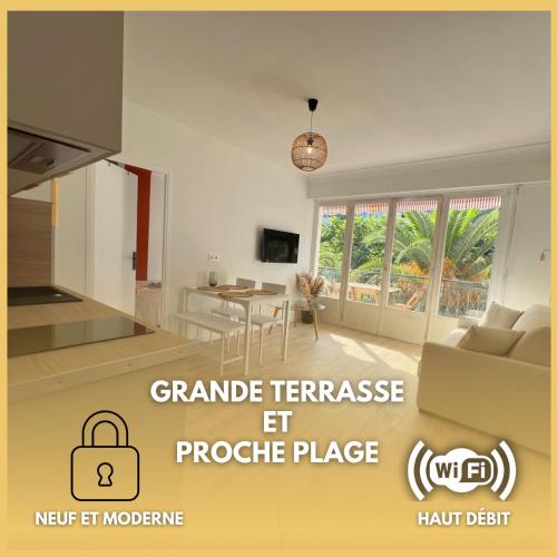 Magnifique T2 proche mer et ville refait à neuf avec terrasse - Location saisonnière - Menton