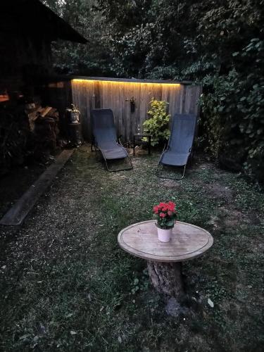 Dārzs, Chata Radim in Dreveņice