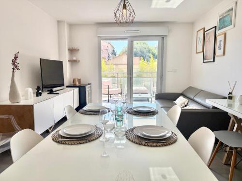 T2 - piscine - garage privé - 5 min de Cannes - Location saisonnière - Le Cannet