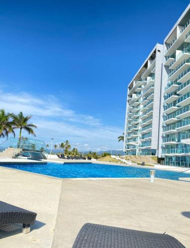 Hermoso aparta estudio con vista al mar in Maria Chiquita