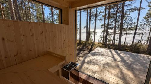 Sauna, Hideout Villa Salmi in Manamansalo