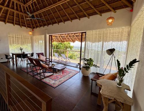 ระเบียง/ชานเรือน, วิลลา 1 ห้องนอน 1 ห้องน้ำส่วนตัว ขนาด  ตร.ม. – บาลิง-ไฮ บีช (Villa JUPITER, Boracay, ocean view holiday home) in ดินิวิด