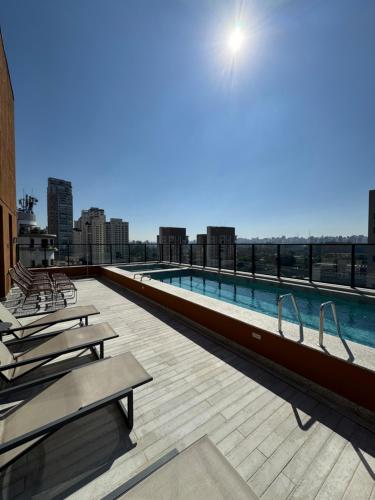 Studio Novo em Moema, Vista, Academia e Piscina