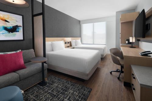 Queen Room with Two Queen Beds, Sofa Bed and Mountain View