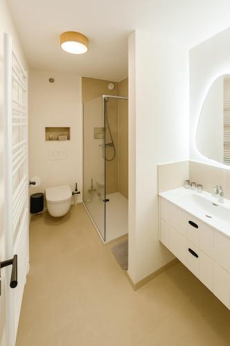 Fürdőszoba, B&B La Ferme de l'Hoste in Wavern