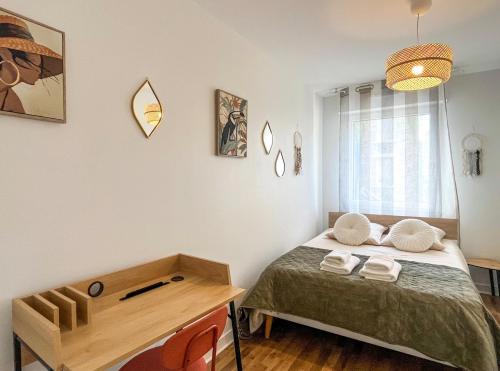 T2 cosy avec parking gratuit & transports au pied - Location saisonnière - Cherbourg-en-Cotentin