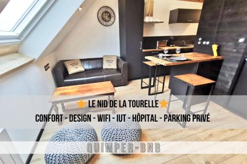 LE NID DE LA TOURELLE - Wifi - Hôpital - IUT - Location saisonnière - Quimper