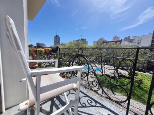 발코니/테라스, Elegante departamento para 4 Vista Plaza y Mar in 라 아델라