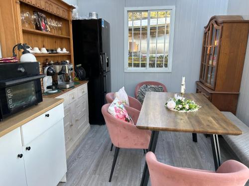 Valley view cabin in the woods on a farm in Ballinasloe